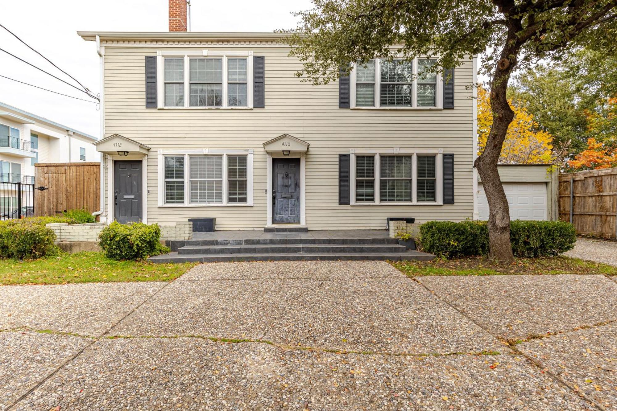 Charming 4Br Duplex In Oak Lawn Private Backyard Villa Dallas Exterior photo